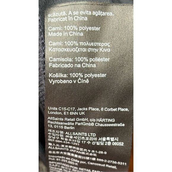 All Saints Pembury Graphic Print Dress NWT Size 2 - Picture 5 of 7